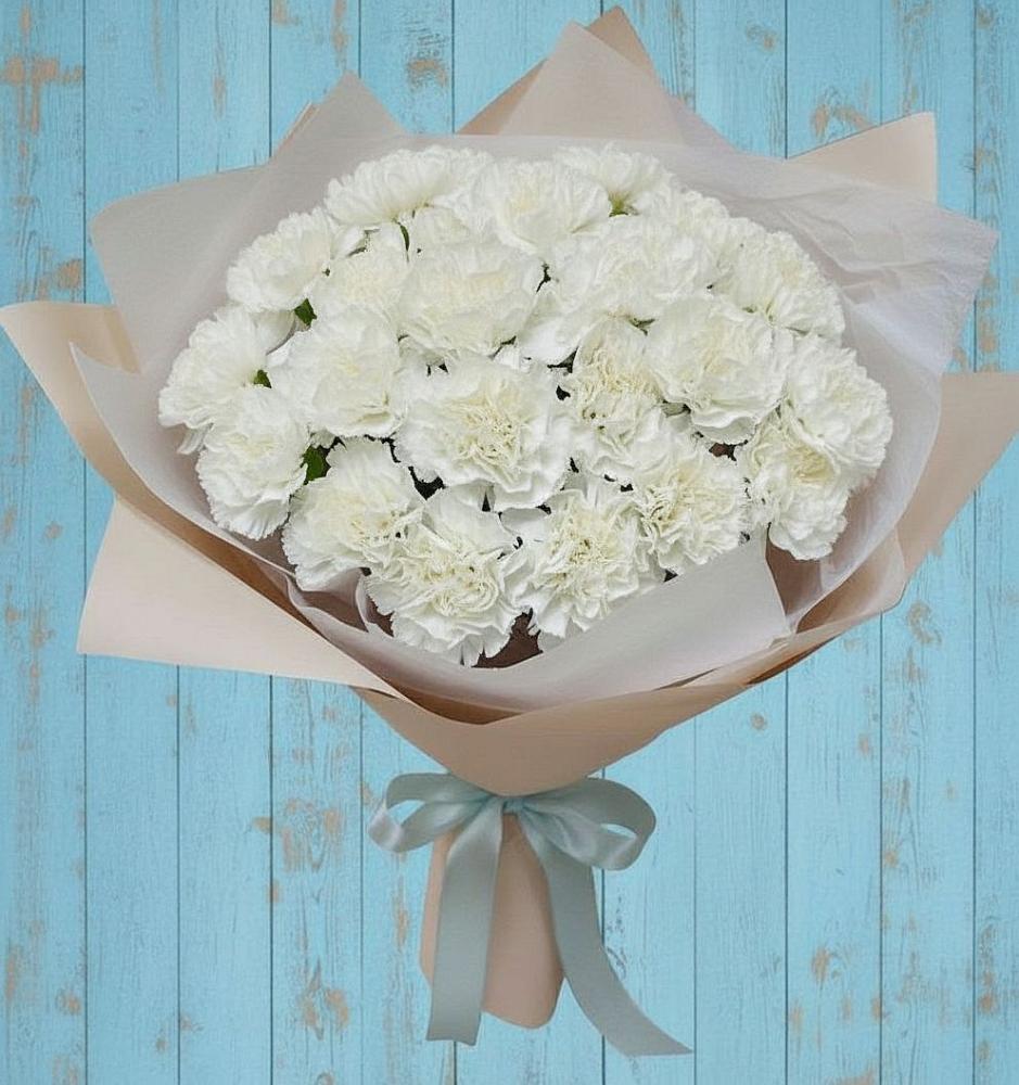 Букет цветов из: Гвоздики в Шале