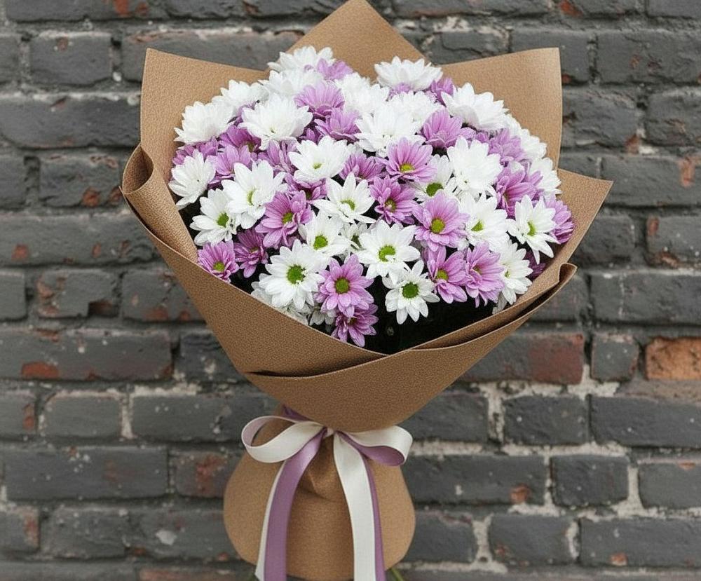Букет цветов из: Хризантемы в Шале