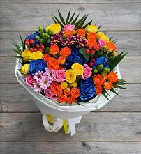 Букет цветов из:  Розы и Хризантемы в Шале