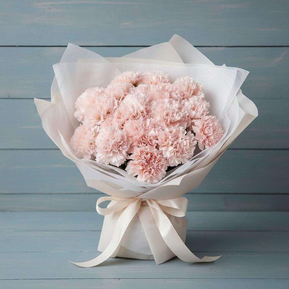 Букет цветов из: Гвоздики в Шале