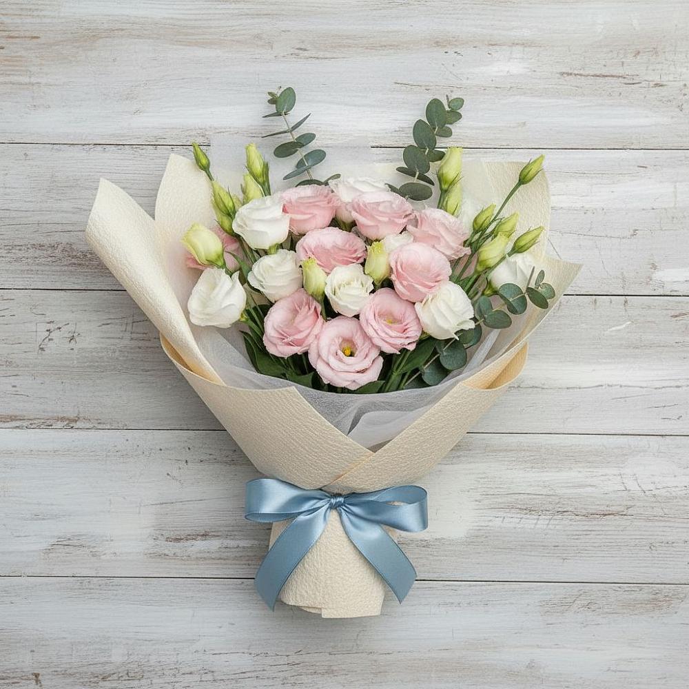 Букет цветов из: Лизиантусы в Шале